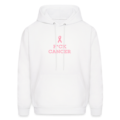 F*CK CANCER Men's Hoodie - white