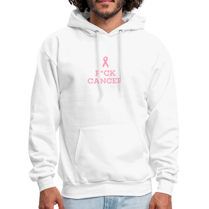F*CK CANCER Men's Hoodie - white