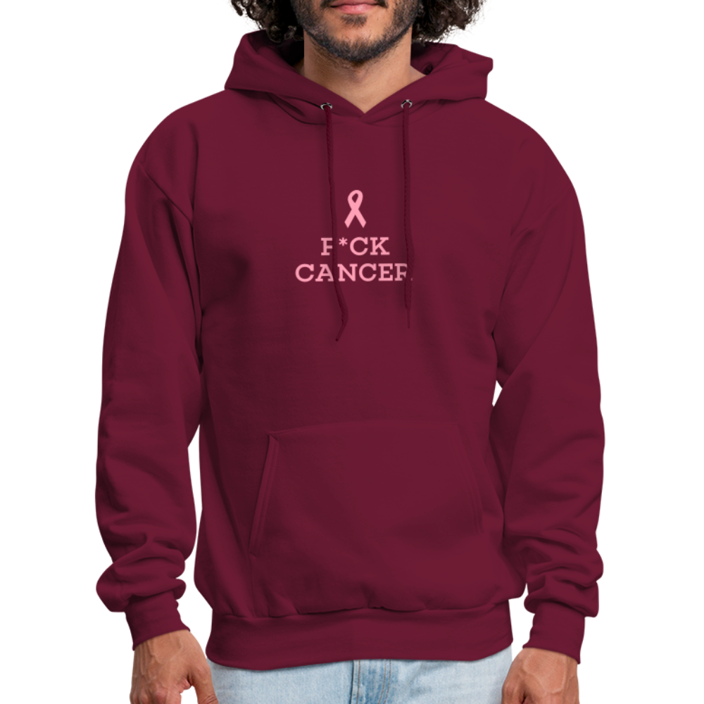 F*CK CANCER Men's Hoodie - burgundy