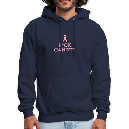 F*CK CANCER Men's Hoodie - navy