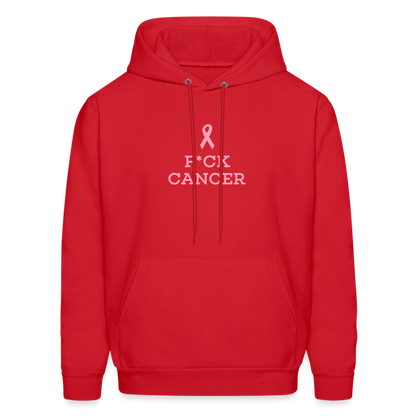 F*CK CANCER Men's Hoodie - red