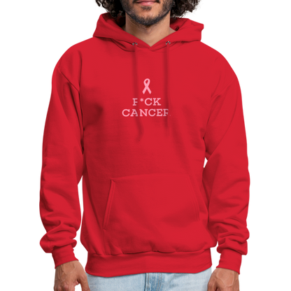 F*CK CANCER Men's Hoodie - red