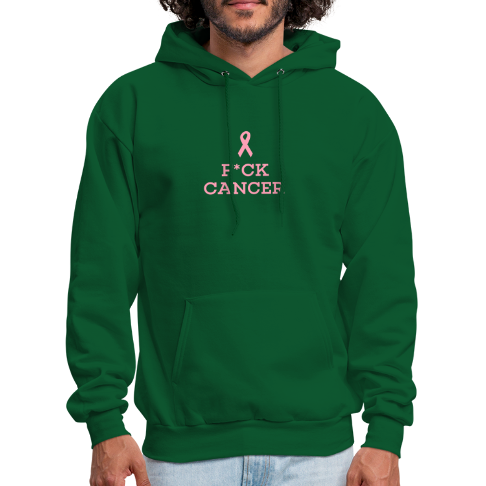 F*CK CANCER Men's Hoodie - forest green