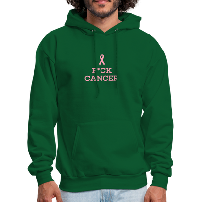 F*CK CANCER Men's Hoodie - forest green