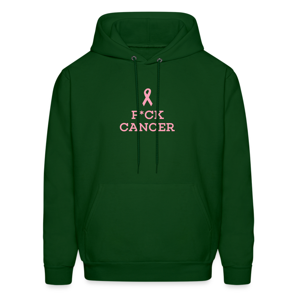 F*CK CANCER Men's Hoodie - forest green