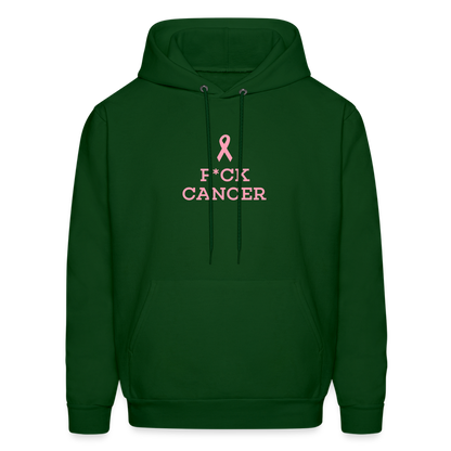 F*CK CANCER Men's Hoodie - forest green