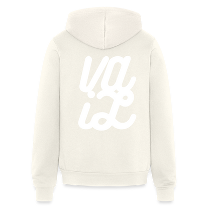 Vail Bella + Canvas Unisex Full Zip Hoodie - vintage white