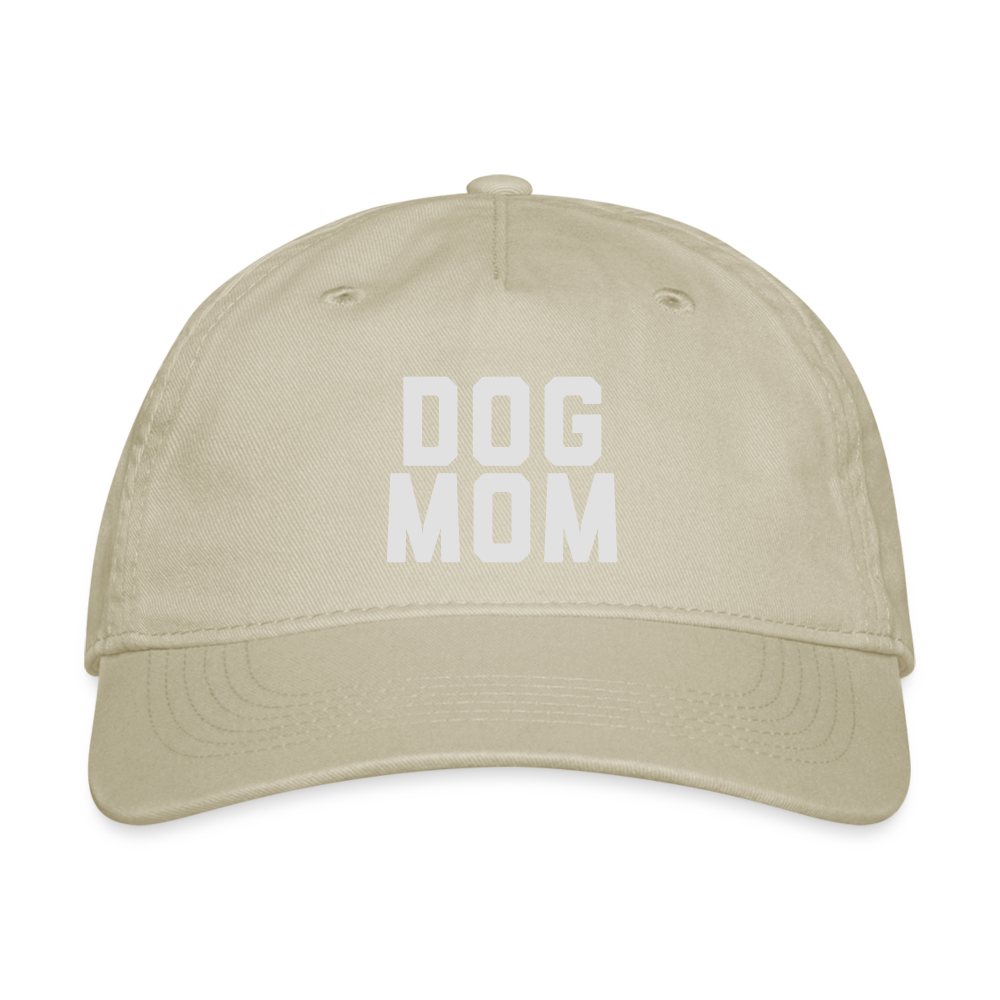 Dog Mom Organic Baseball Cap - khaki