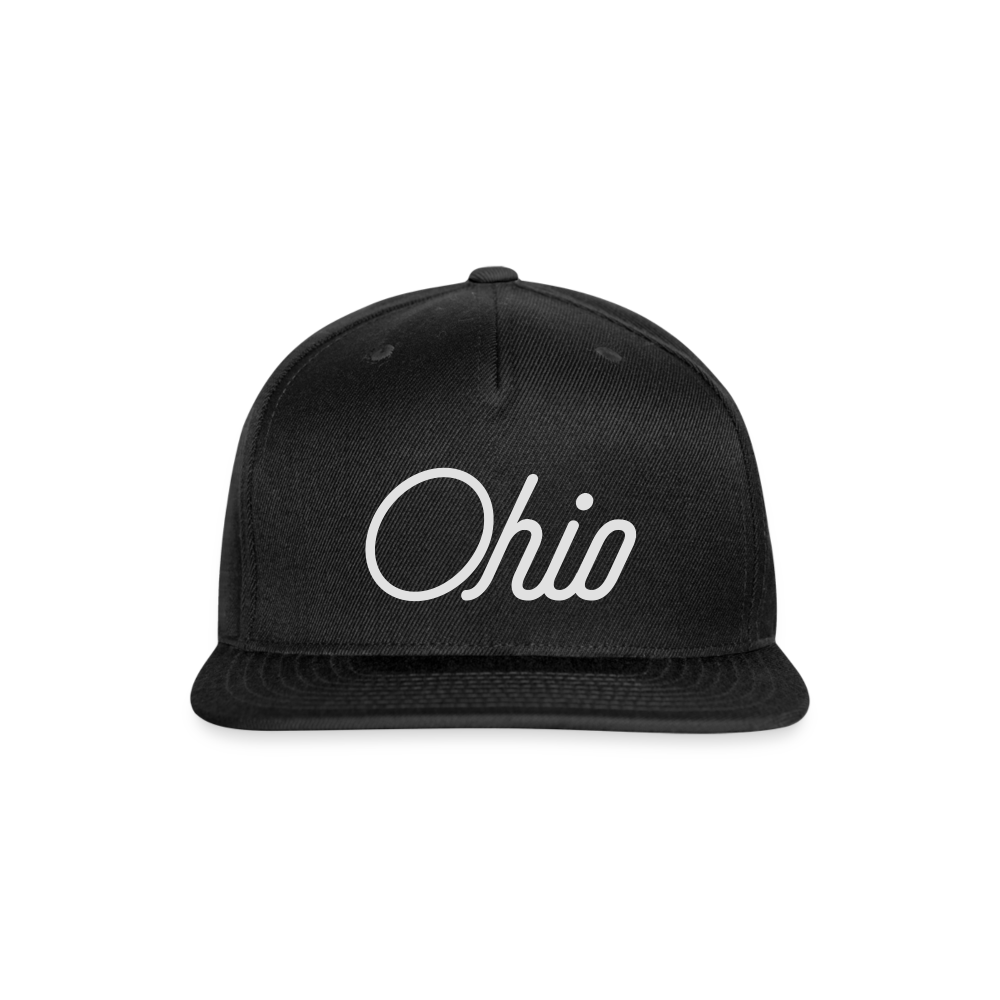 Ohio Snapback Baseball Cap - black