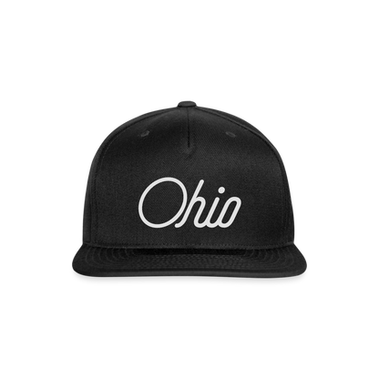 Ohio Snapback Baseball Cap - black