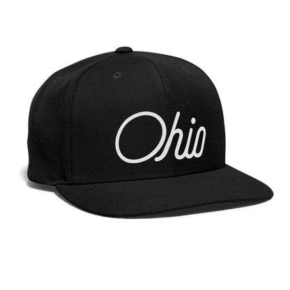 Ohio Snapback Baseball Cap - black