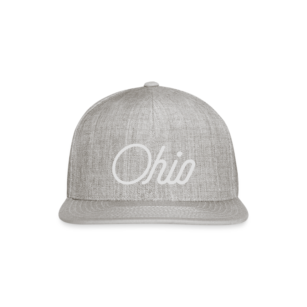 Ohio Snapback Baseball Cap - heather gray