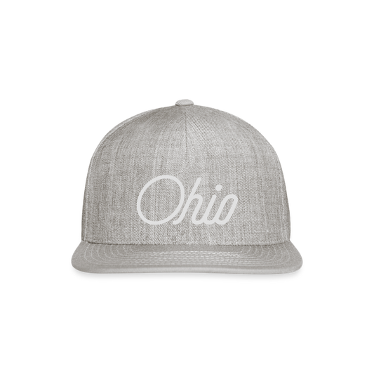 Ohio Snapback Baseball Cap - heather gray