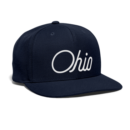 Ohio Snapback Baseball Cap - navy