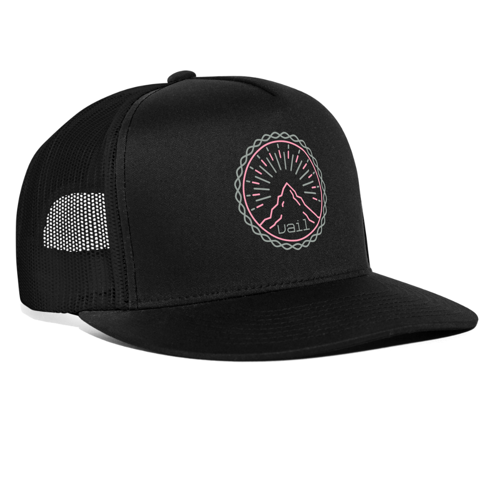 Vail Trucker Hat - black/black