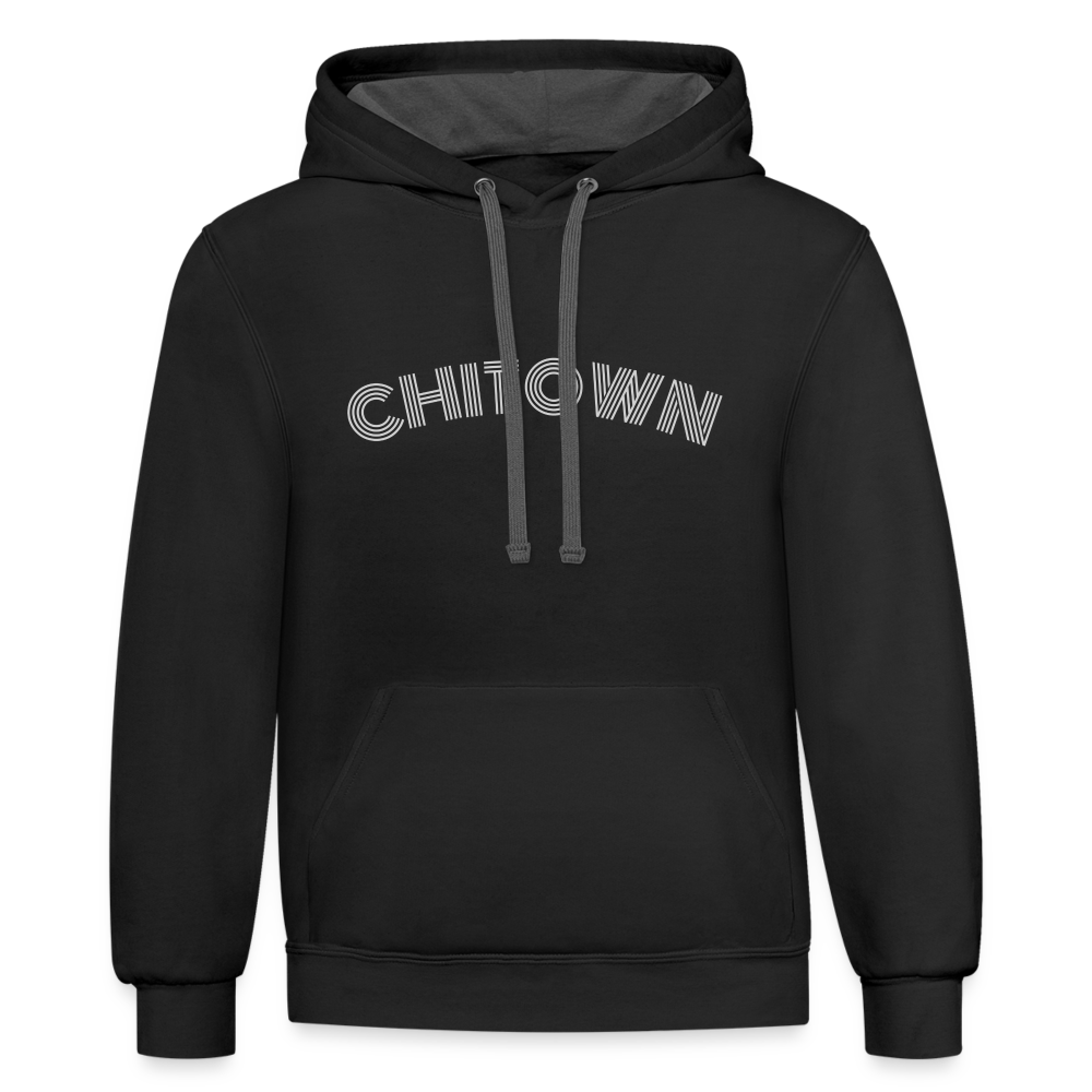 Chitown Contrast Hoodie - black/asphalt
