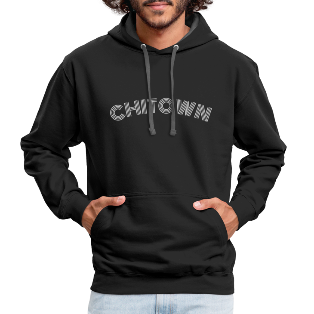 Chitown Contrast Hoodie - black/asphalt