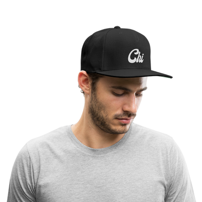 Chi Snapback Baseball Cap - black