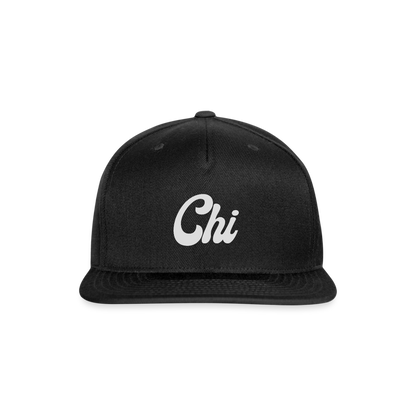 Chi Snapback Baseball Cap - black