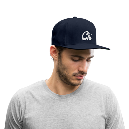 Chi Snapback Baseball Cap - navy