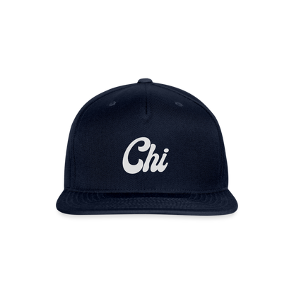 Chi Snapback Baseball Cap - navy
