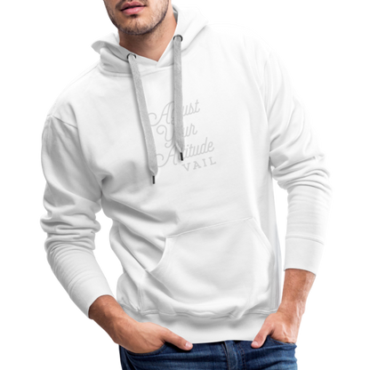 Adjust Your Altitude Men’s Premium Hoodie - white