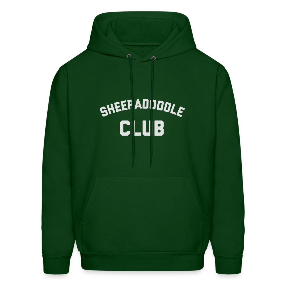 Sheepadoodle Club Men's Hoodie - forest green