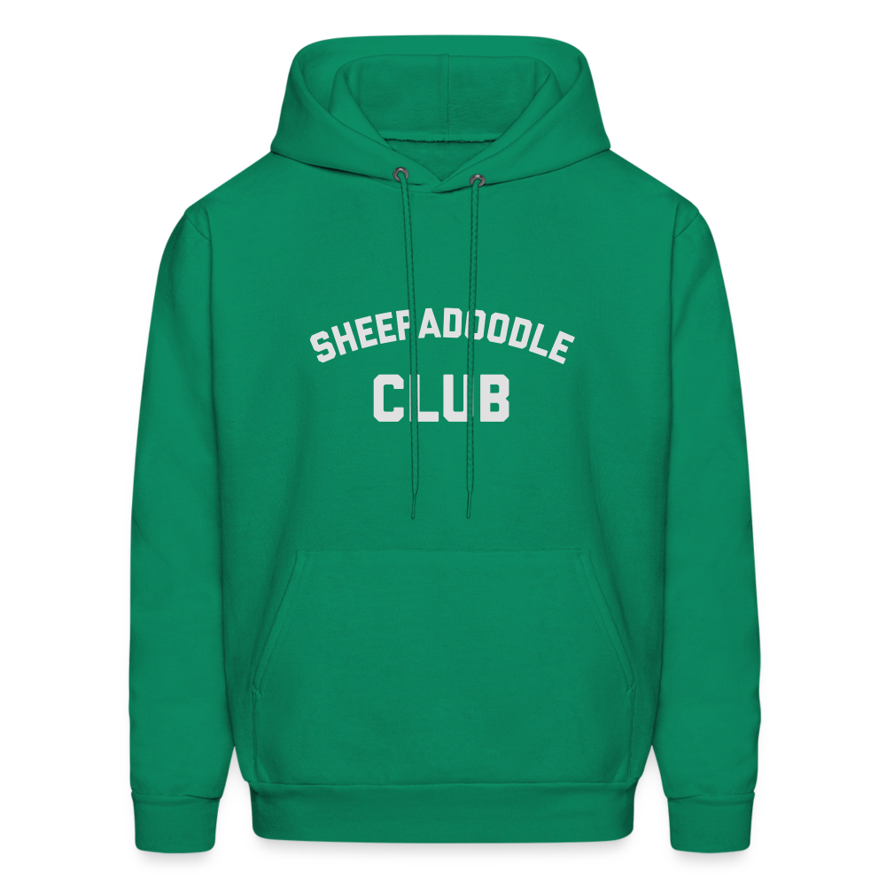 Sheepadoodle Club Men's Hoodie - kelly green