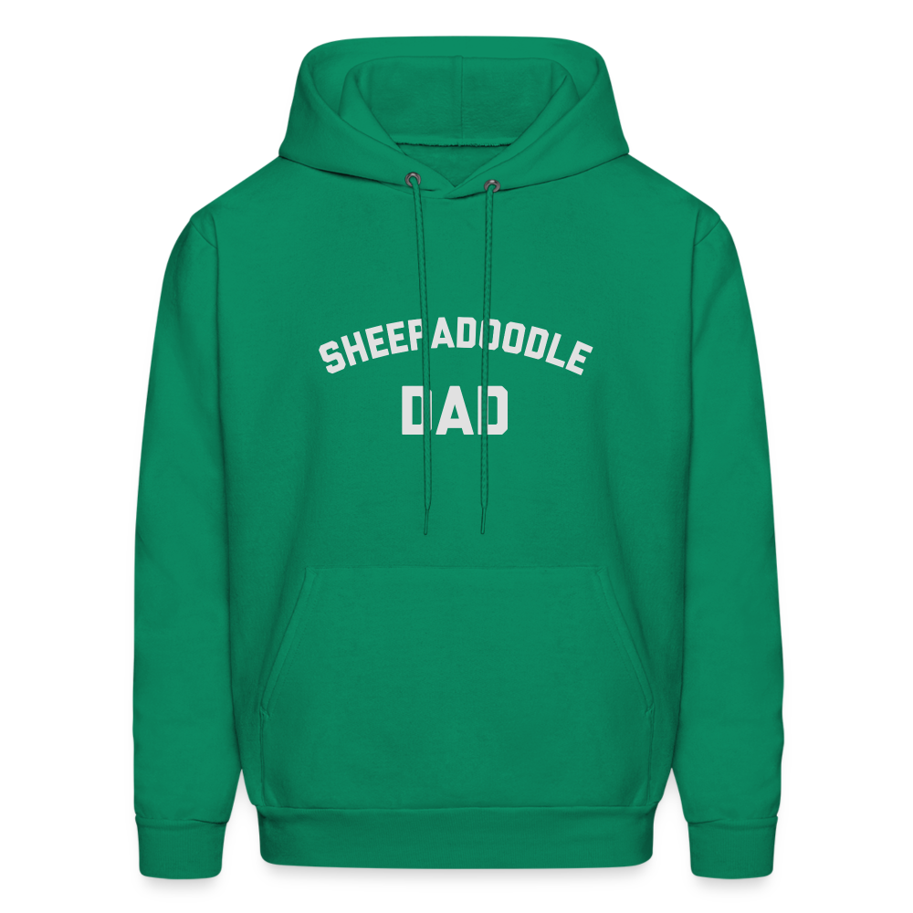 Sheepadoodle Dad Men's Hoodie - kelly green