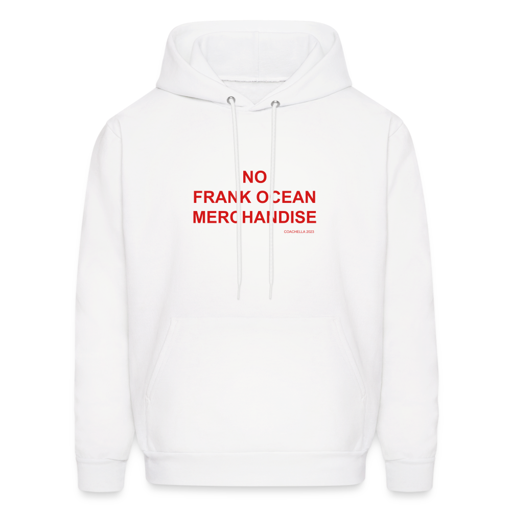 No Frank Ocean Merchandise Men's Hoodie - white