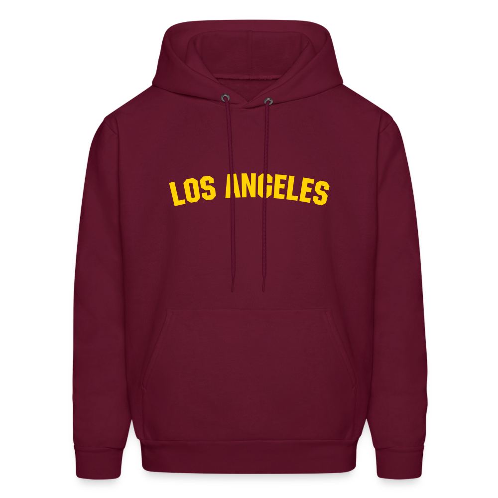 Los Angeles Men's Hoodie - burgundy