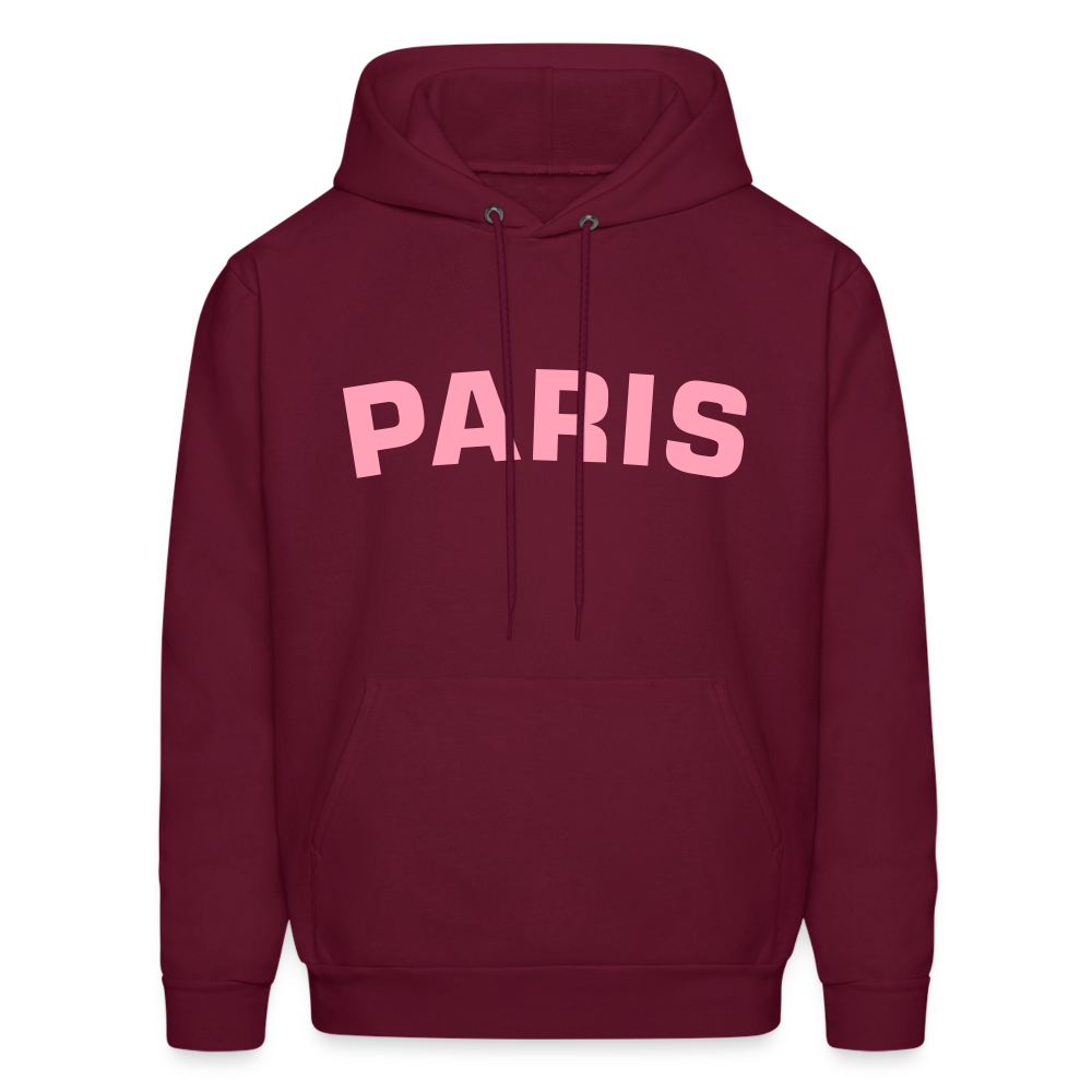 Paris Men's Hoodie - burgundy