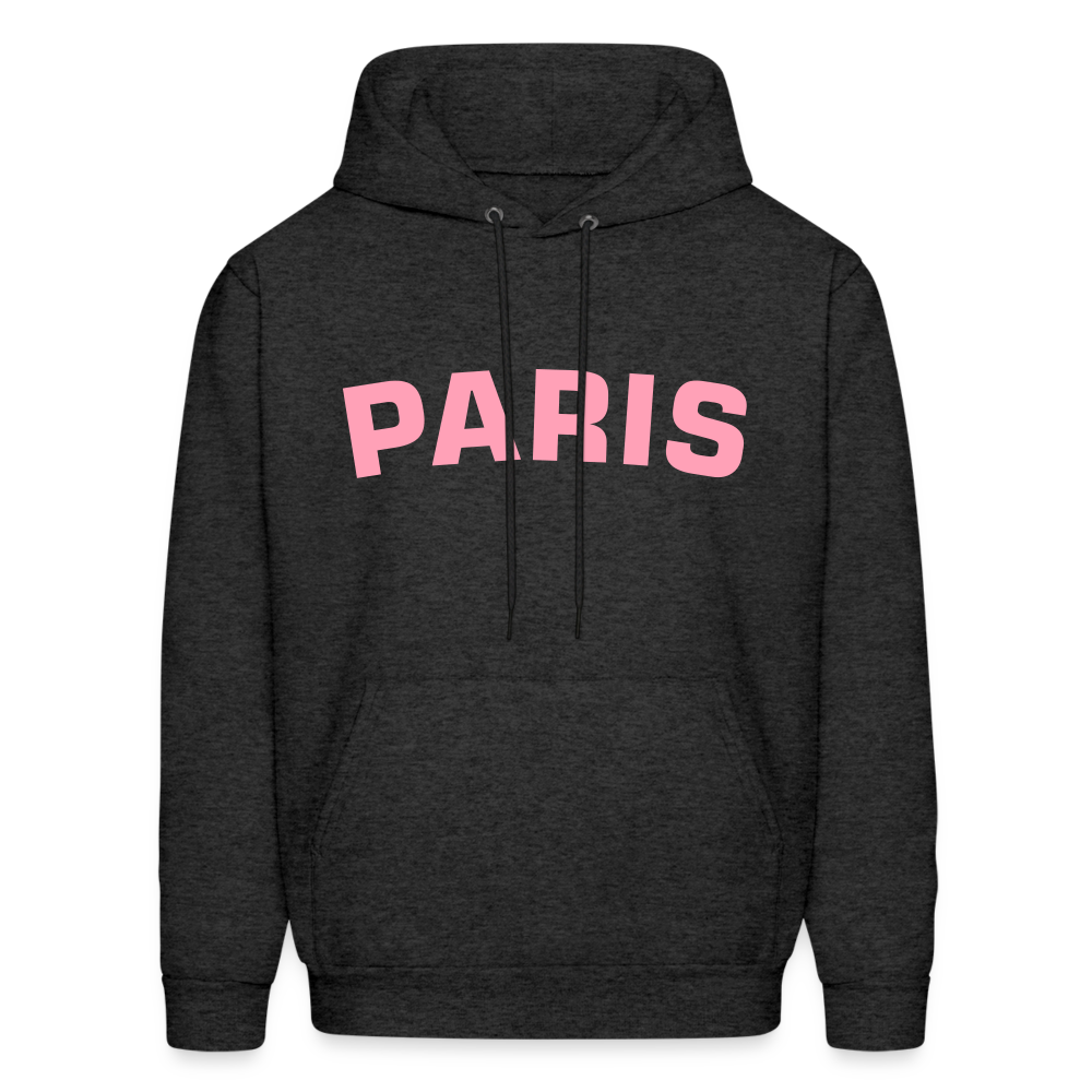 Paris Men's Hoodie - charcoal grey