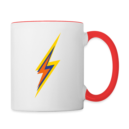 Behind Every Successful Team Is A Lot Of Coffee Contrast Mug - white/red