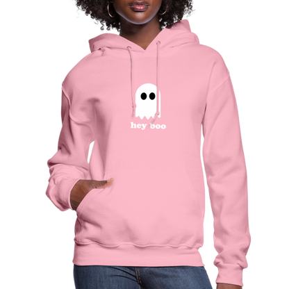 Hey Boo Women's Hoodie - classic pink