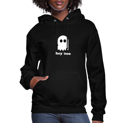Hey Boo Women's Hoodie - black