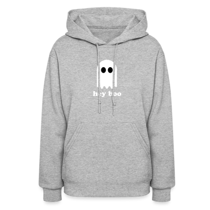 Hey Boo Women's Hoodie - heather gray