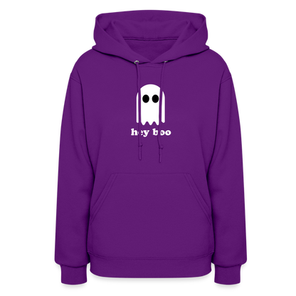 Hey Boo Women's Hoodie - purple