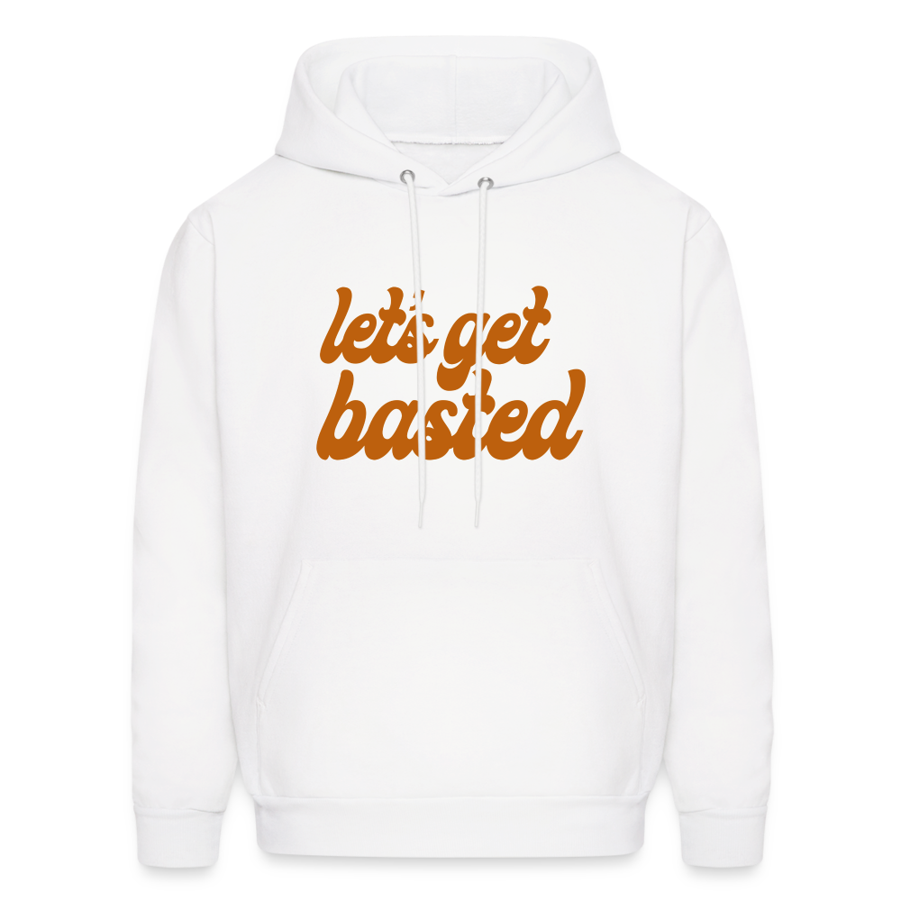 Let's Get Basted Men's Hoodie - white