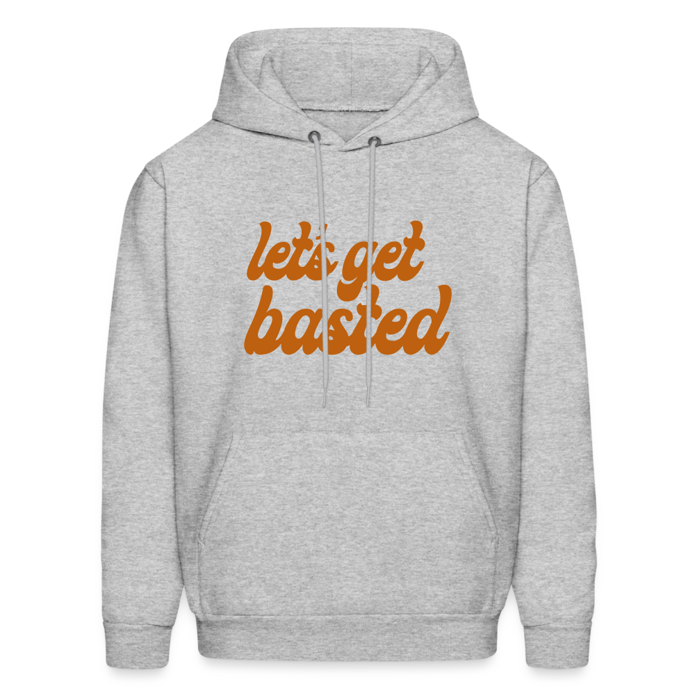 Let's Get Basted Men's Hoodie - heather gray