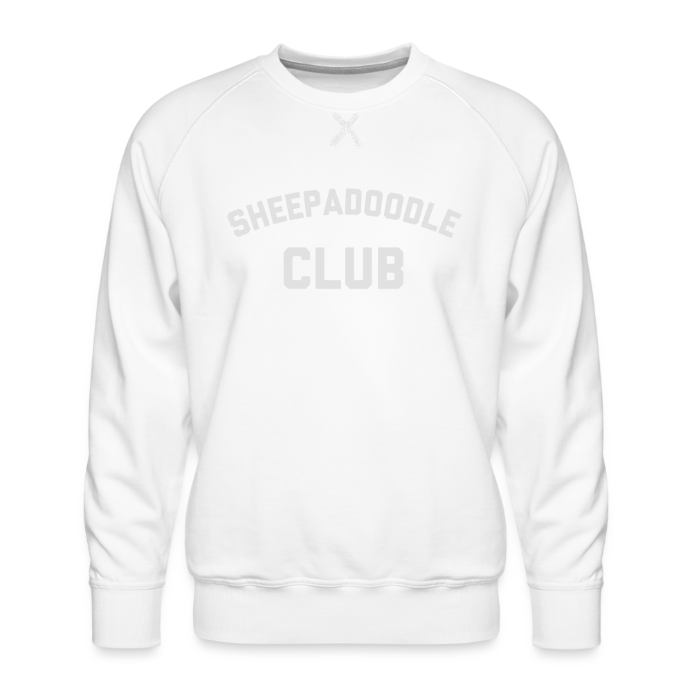 Sheepadoodle Club Men’s Premium Sweatshirt - white
