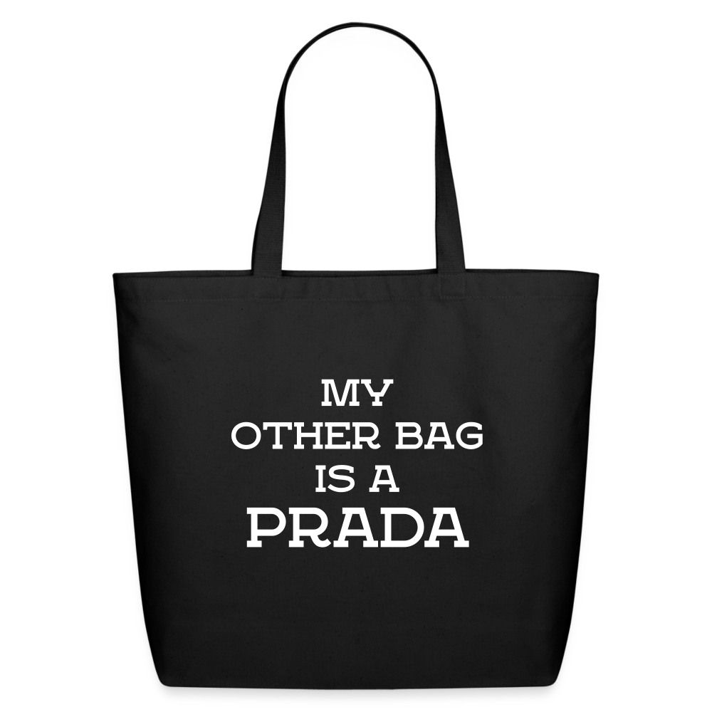 My Other Bag is a Prada Eco-Friendly Cotton Tote - black