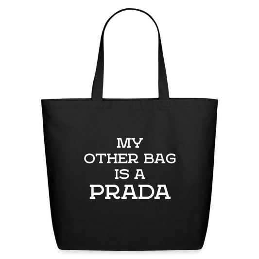 My Other Bag is a Prada Eco-Friendly Cotton Tote - black