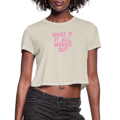 What If It All Works Out Women's Cropped T-Shirt - dust