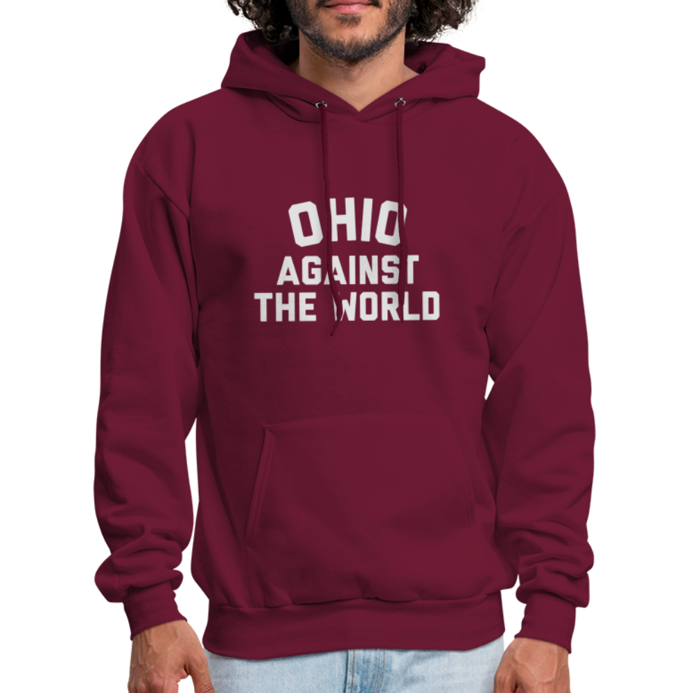 Ohio Against the World Men's Hoodie - burgundy