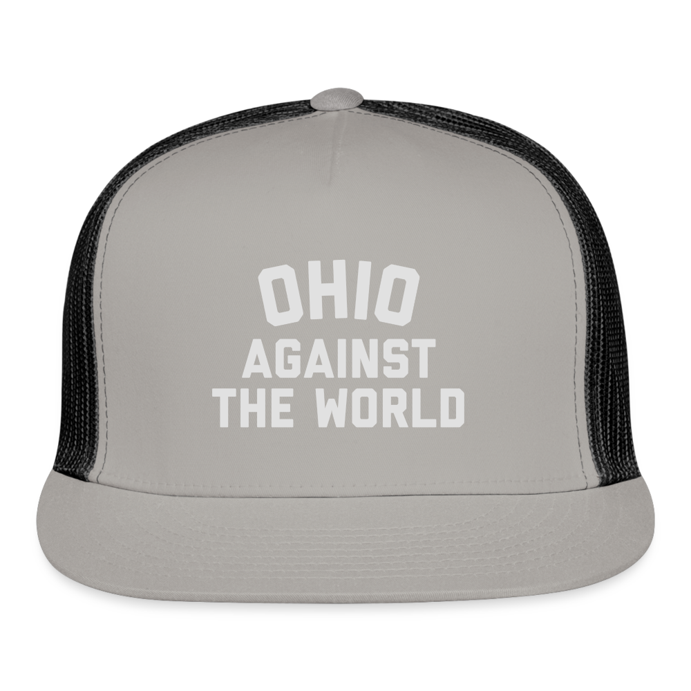 Ohio Against the World Trucker Cap - gray/black
