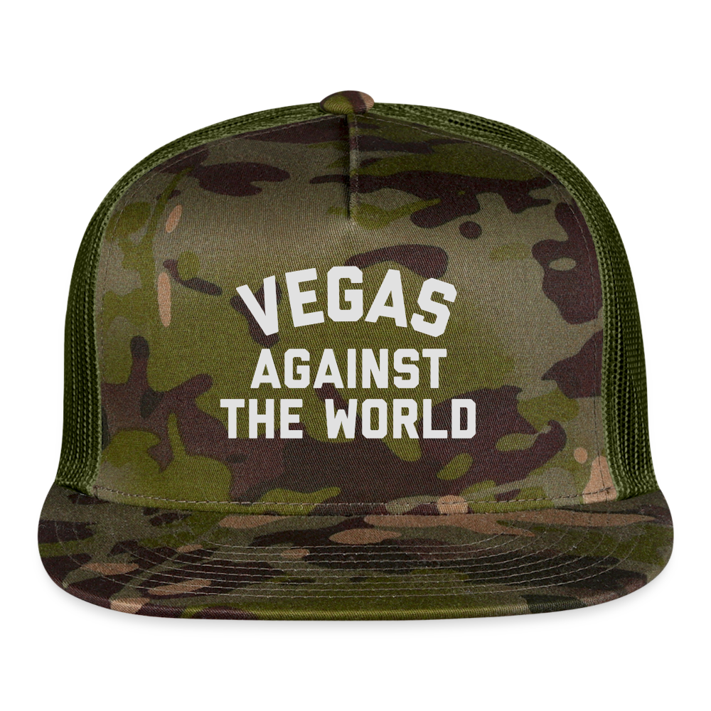 Vegas Against the World Trucker Cap - multicam\green