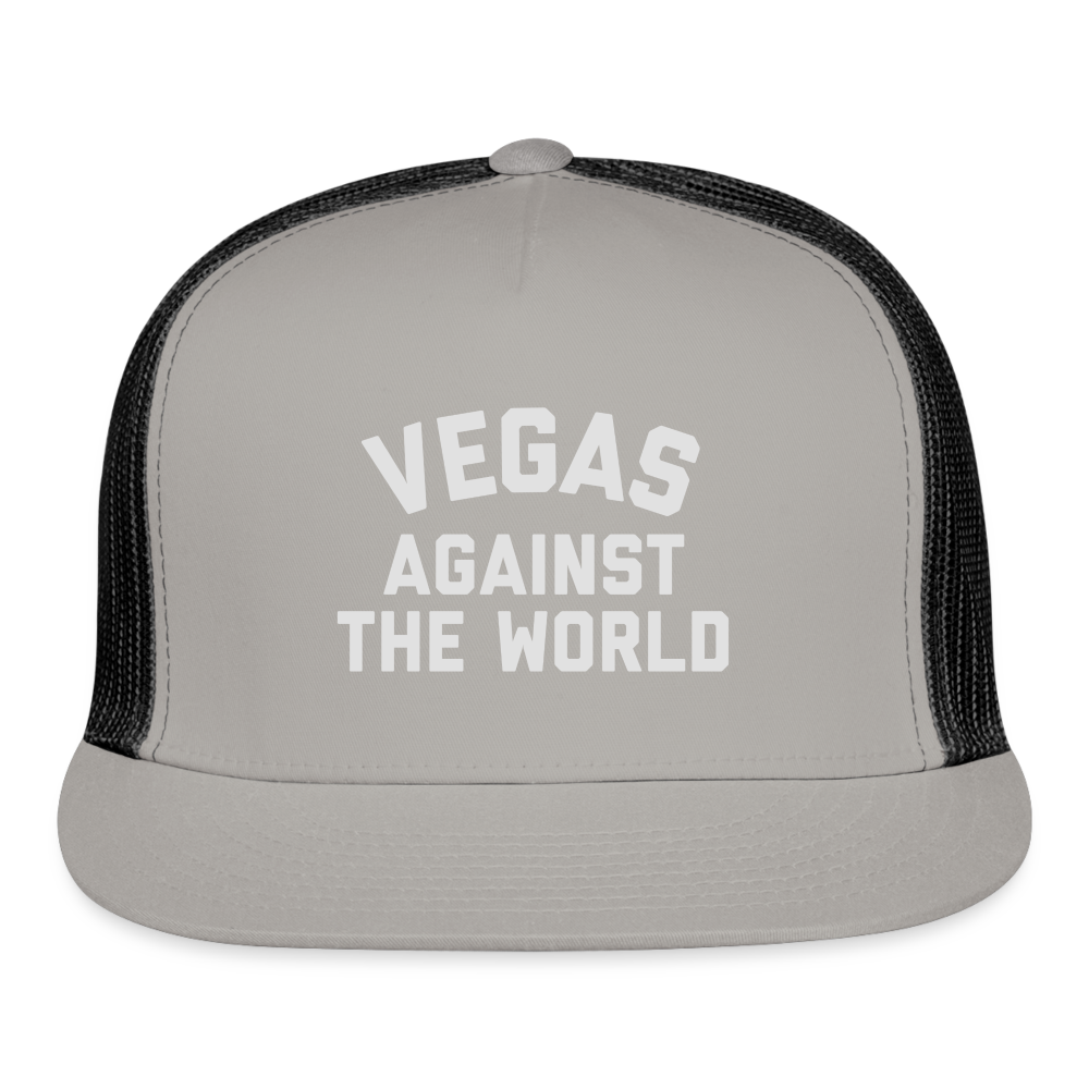 Vegas Against the World Trucker Cap - gray/black