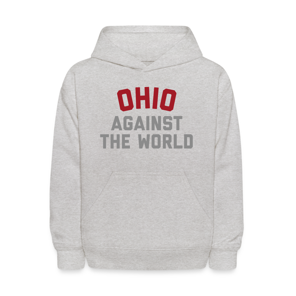 Ohio Against the World Kids' Hoodie - heather gray
