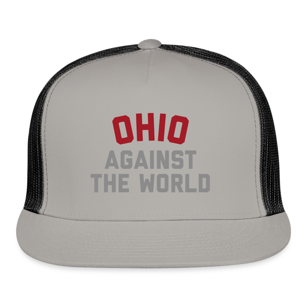 Ohio Against the World Trucker Cap - gray/black